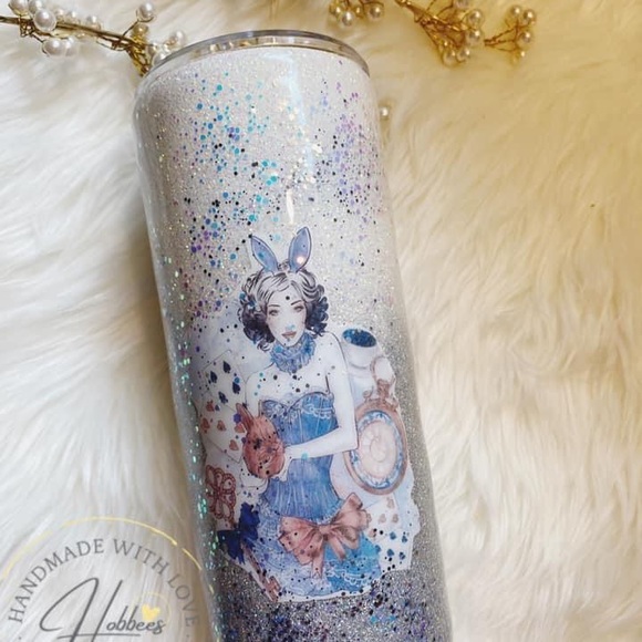 Alice in Wonderland Sexy Glitter Tumbler - Picture 7 of 15